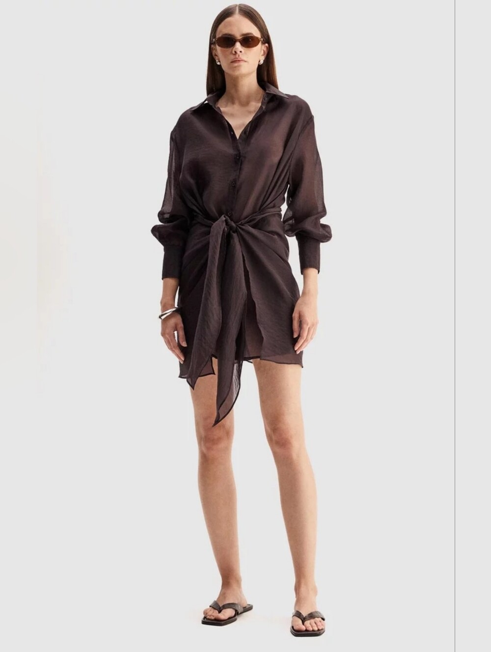 New Elka Collective Chocolate Sailor Mini Dress